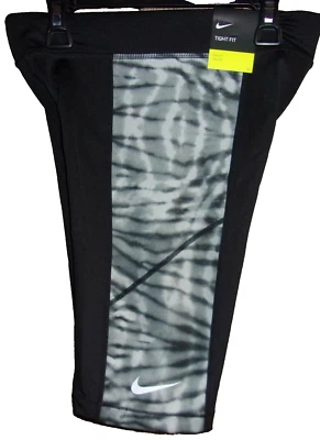 NIKE Girl's Tight Fit Dri-Fit BLACK Shorts X-LARGE #DA1369 NWT - Image 1 of 4