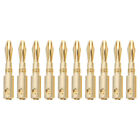  10 Pcs Gold Plated Plugs Banana Speaker Wire Connector Cable