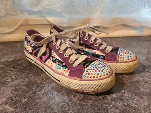 Girls Skechers Twinkle Toes Low tops Twirly Toes Limited Edition Size 3.5 - Picture 1 of 7