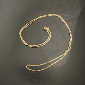 Vintage 18k Gold Chain Necklace /3 grams - Picture 1 of 12