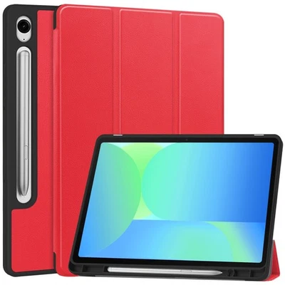 For Samsung Galaxy Tab Tablet Folio Leather Magnetic Smart Pen Holder Case Cover - Image 1 of 4