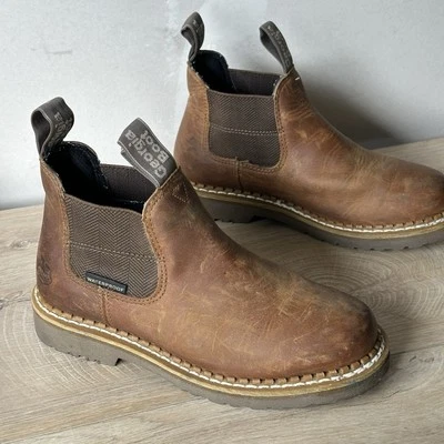 Bota Chelsea Georgia Giant Revamp para mujer US 6 cuero marrón al tobillo Foto 1 de 4