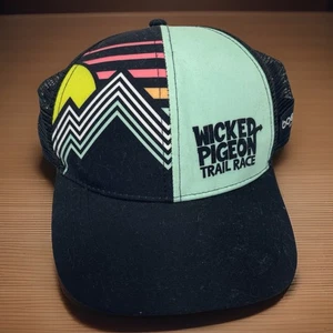 Gorra Wicked Pigeon Trail Race 9 o 27 millas correr correr Lafayette GA BOCO Gear Cap - Imagen 1 de 6