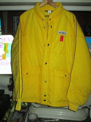 MICHELOB Beer Vtg 70s 1980s RACING TEAM Puffy Puffer SWINGSTER ski Jacket USA L - Image 1 of 4