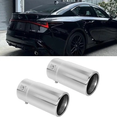 2PCS Exhaust Pipe Tail Muffler Tip Throat Tailpipe For Lexus IS300 — 第 1/4 张图片
