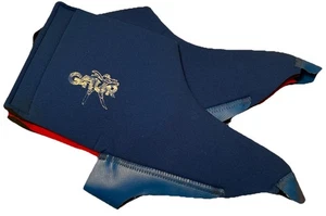 Vintage GATOR Neopren Schuh Gamasche kalt blau SKI SCHNEE Wintersport Wandern - Bild 1 von 6