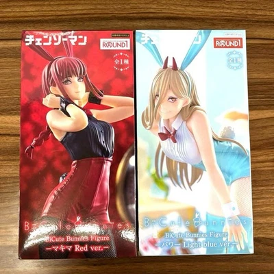 Kettensägenmann BiCute Hasen Figur Power (hellblau ver.) & Makima (rote Ver.) - Bild 1 von 2