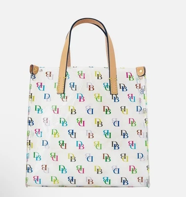 Dooney & Bourke Clear It Lunch Bag w Colorful Mini DBs Small Tote NWT - Image 1 of 4