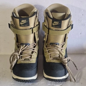 Nike Zoom Force 1 Snowboard Boots US-10.5/Eu-44.5 Green/Tan Nike Snowboard READ - Picture 1 of 17