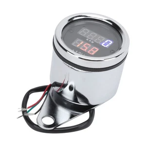 ˜Motorcycle 3 In 1 Tachometer Speedometer Odograph LCD Display UV Resistant Iron - Picture 1 of 22