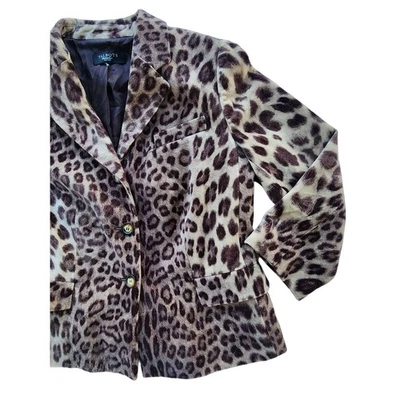 NEW VTG Talbots Leopard Velour Blazer. 90s chic, NWOT! Statement piece. 🔥 - Image 1 of 4
