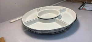 Lazy Susan Siena food holder MICROWAVEABLE.Spinning Turning Food tray - Picture 1 of 4