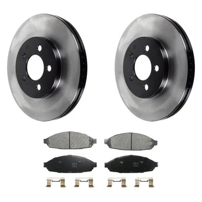 For Lincoln Town Car 03-11 SevereDuty Front Brake Kit w Semi-Metallic Pads - Imagem 1 de 4