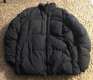 Anfang 2000 Nike Daunen gefütterte Jacke Größe: Medium Herren schwarz - Bild 1 von 9
