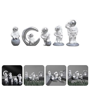 5 piezas adorno de astronauta decoración de habitación espacio exterior para niños pequeños - Imagen 1 de 12