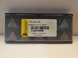 INTERSTATE (MSC BRAND) TPU321 I55 Grade 10 Solid Carbide Turning Insert Lot 491 - Picture 1 of 8