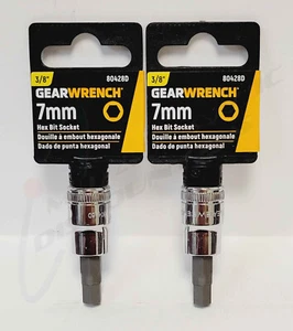 2 GEARWRENCH 80428D 7mm - 3/8" Drive Hex Bits Sockets MM Metric Tools - Bild 1 von 2