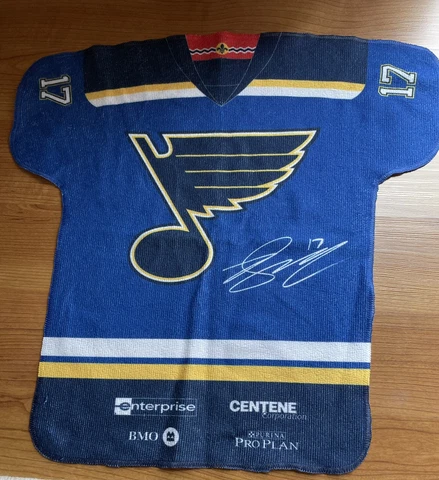 Blue Note Uniform Jaden Schwartz St. Louis BIues Rally Towel Cover