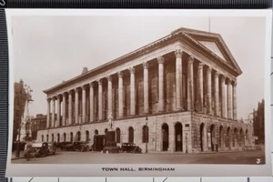 OLD POSTCARD BIRMINGHAM TOWN HALL - Picture 1 of 2