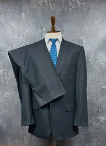 Ralph Lauren Men's Gray Wool Pin-Striped Suit 2 Peice Classic Fit size US 42R - Picture 1 of 10