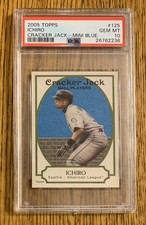 2005 Topps ICHIRO Cracker Jack MINI BLUE #125 SN 38/50 PSA 10 POP 1 🔥