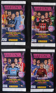 Panini, Calciatori Adrenalyn XL 2023 Titans: 4 bustine di cards, codice a barre