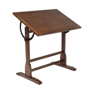 SD Studio Designs Vintage Rustic Oak Top Adjustable Drafting Craft Drawing Ho... - Picture 1 of 5