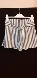 Urban Outfitters Striped Ladies Short Blue/White Size Small - Picture 1 of 5