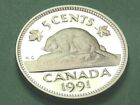 1991 Canada épreuve 5 cents