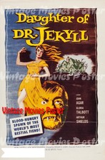 Daughter of Dr. Jekyll 1957 Reproduction Print US Fantasy Poster Edgar G. Ulmer