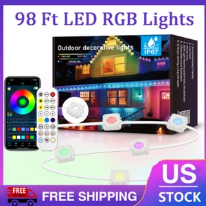 98 Ft LED Lights for Bedroom Music Sync Color Changing RGB LED Strip Rope Light - Picture 1 of 9