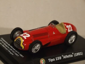 1951 Formula 1  Juan Manuel Fangio    ALFA ROMEO  Tipo 159  1:43 Scale - Picture 1 of 4