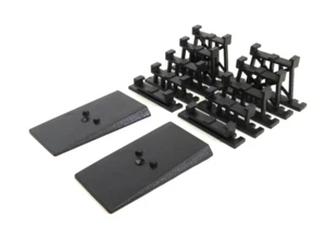 Tyco abgestuftes Bock-Set, 12-tlg. pro Packung, 5 Packungen, Spur HO, 1-1/8" hoch - Bild 1 von 2