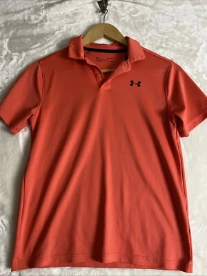 Under Armour Boy’s UA Playoff 3.0 Coral Jacquard Golf Polo Shirt - Large Youth - Image 1 of 4