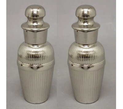 Colador de bloqueo de pared acanalado de acero inoxidable para coctelera 3" de diámetro 8" de alto juego/2 Foto 1 de 4