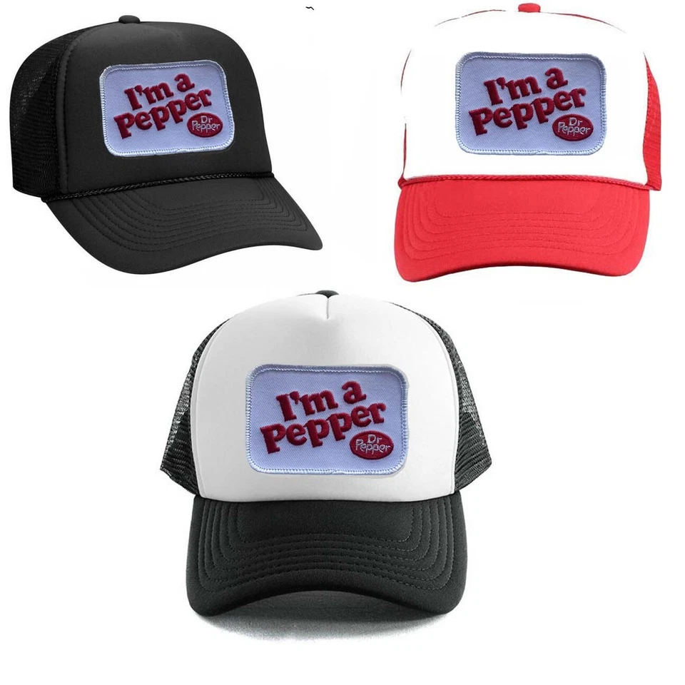DR. PEPPER I'M A PEPPER Trucker HAT Retro Vintage Cap 70s 80s Soda Pop Cola - Image 1 of 1