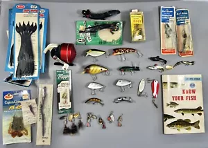 Lot of Vintage Fishing Lures Johnson Reel Mepps Gillies Storm Bomber Red River - Picture 1 of 24