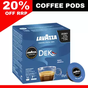 Lavazza A Modo Mio Dek Decaf Coffee Capsules 96 Pack Coffee Pods For Machine - Picture 1 of 4
