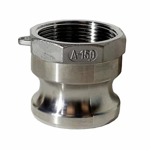 1-1/2 Inch Stainless Steel Fitting Type A Male Camlock x Female NPT Thread A150 - Picture 1 of 2