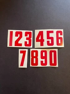 Replicated Vintage Red Helmet Decals Stickers Various brands Cooper Jofa & More - Picture 1 of 1