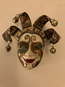 Original Italian Style.  Mask La Maschera del Galeone Venetian 6 In. Tall. - Picture 1 of 2