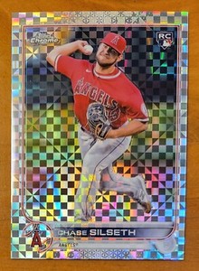 2022 Topps Chrome Update Xfractor Chase Silseth /99 Los Angeles Angels 
