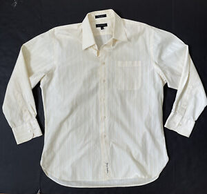 John W Nordstrom Button Down Shirt Mens size 16x32 Long Sleeve Egyptian Cotton