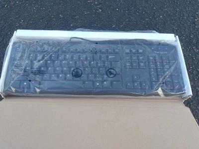 Targus Black Keyboard Wired Model AKB30USZ NEW - Image 1 of 4
