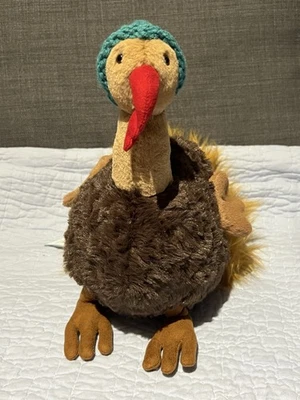 Peluche 100% Auténtico Jellycat Theo Turkey, 11.4" Alto, Acción de Gracias ~NUEVO CON ETIQUETAS Foto 1 de 4