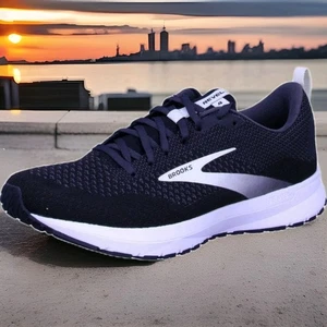 NUEVO Zapatos para correr Brooks Revel 4 para mujer talla (8B medianos) NEGRO-BLANCO 120337-1B-063 - Imagen 1 de 21
