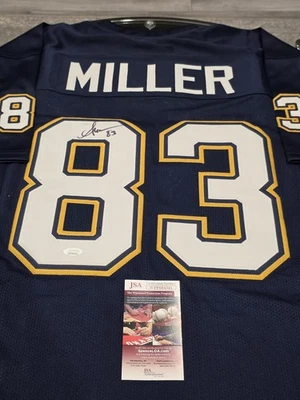 Camiseta deportiva Anthony Miller autografiada/firmada certificado de autenticidad JSA azul personalizada  Foto 1 de 4