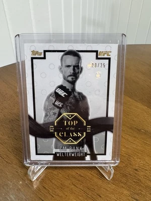 CM Punk 2016 Topps Top Of The Class /25 Rare UFC - Image 1 of 2