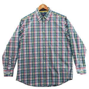Charles Tyrwhitt Spring Preppy Plaid Button Up Dress Shirt Men Large - Bild 1 von 7