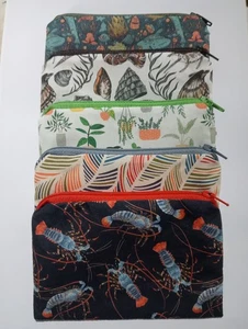 Handmade Lined Fabric Coin Purses : Job Lot Of 5 Designs - Picture 1 of 6